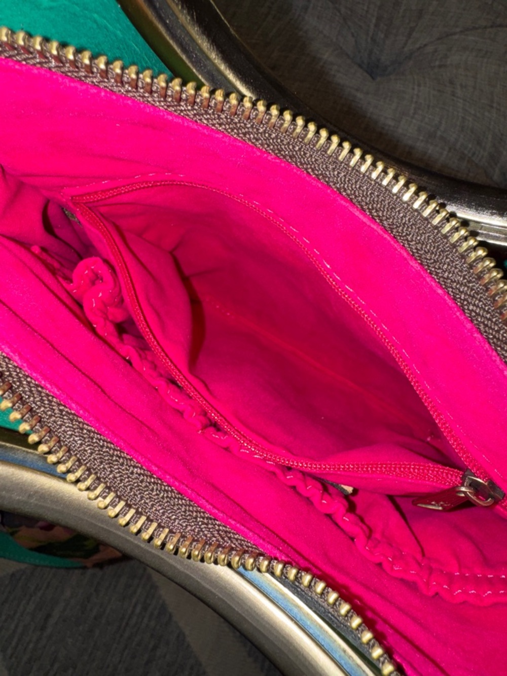 Patricia Nash Bag Aria Double Ring Shopper Laser-cut Etched Leather Crossbody - Picture 11 of 17
